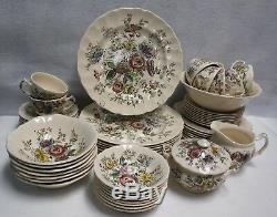 JOHNSON BROTHERS china SHERATON pattern 59-piece SET SERVICE for 8 with Serving