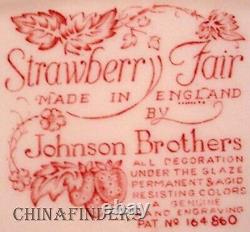 JOHNSON BROTHERS china STRAWBERRY FAIR pattern 65pc Set