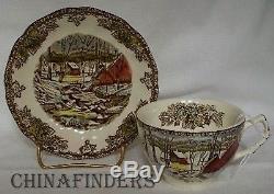 JOHNSON Brothers FRIENDLY VILLAGE Made in England 66-piece SET with SERVICE PLATES