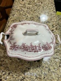 JOHNSON Brothers Twas the Night Before Christmas Large Covered Serving Bowl