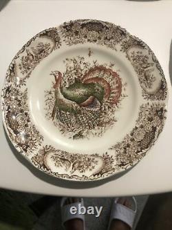 JOHNSON Brothers Woodland Turkey Made In England Plates 40-piece SERVICE for 11