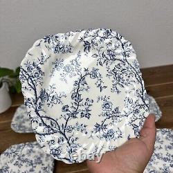 JohnsonBrothers Old Bradbury Blue/white Square SaladPlates, 7.5 Set Of 7
