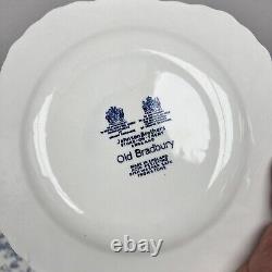 JohnsonBrothers Old Bradbury Blue/white Square SaladPlates, 7.5 Set Of 7