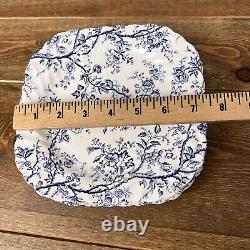 JohnsonBrothers Old Bradbury Blue/white Square SaladPlates, 7.5 Set Of 7