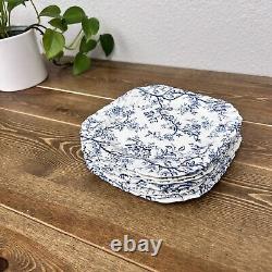 JohnsonBrothers Old Bradbury Blue/white Square SaladPlates, 7.5 Set Of 7
