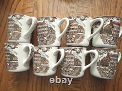 Johnson Brod. Heritage Hall England Set Of 8 Coffee Mugs