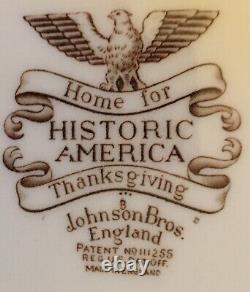 Johnson BrosHome for ThanksgivingTurkey PlatterHistoric AmericaEnglandEC