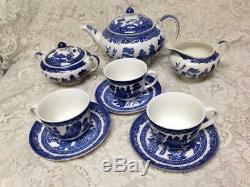 Johnson Bros. 11-pc Blue Willow Tea Set for 3