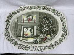 Johnson Bros 20x16 Serving Platter Merry Christmas England