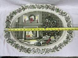 Johnson Bros 20x16 Serving Platter Merry Christmas England