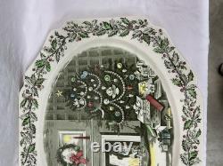 Johnson Bros 20x16 Serving Platter Merry Christmas England