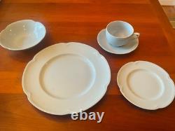 Johnson Bros 34-Piece Dinnerware Set Greydawn (light blue) Very Good Cond