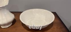 Johnson Bros Antique Royal Ironstone China Pitcher And Bowl Set