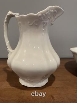 Johnson Bros Antique Royal Ironstone China Pitcher And Bowl Set