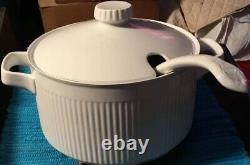 Johnson Bros Athena Soup Tureen With Ladle. Marked On Bottom. Never Used. 10x6