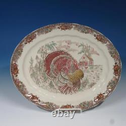 Johnson Bros Autumn Monarch Turkey Oval Serving Platter 13¾ inches