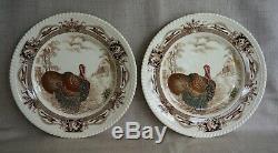 Johnson Bros. BARNYARD KING Turkey DINNER PLATES 10 1/2 (4) Set #1 England