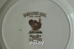 Johnson Bros. BARNYARD KING Turkey DINNER PLATES 10 1/2 (4) Set #3 England