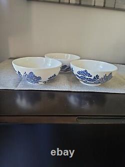 Johnson Bros BLUE WILLOW Oatmeal Bowl (s) 5.5 MADE IN ENGLAND