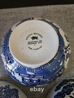 Johnson Bros BLUE WILLOW Oatmeal Bowl (s) 5.5 MADE IN ENGLAND