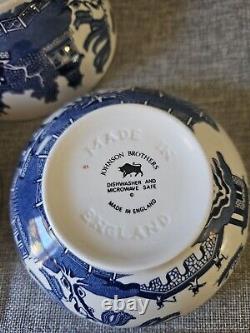 Johnson Bros BLUE WILLOW Oatmeal Bowl (s) 5.5 MADE IN ENGLAND