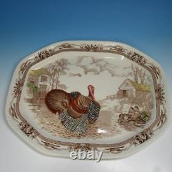 Johnson Bros Barnyard King Thanksgiving Turkey Turkey Platter 20¼ inches