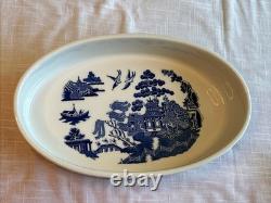 Johnson Bros. Blue Willow Heavy Oval Casserole Baking Dish 11 3/4-England-Great