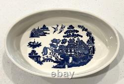 Johnson Bros. Blue Willow Heavy Oval Casserole Baking Dish England