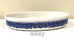 Johnson Bros. Blue Willow Heavy Oval Casserole Baking Dish England