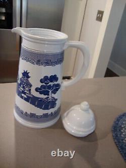 Johnson Bros. Blue Willow Tall Thermos Carafe- Nwot