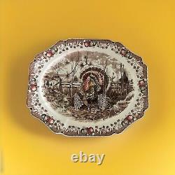 Johnson Bros Brothers His Majesty Thanksgiving Day Dinner Turkey Platter Plate