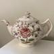 Johnson Bros Brothers Rose Chintz Pink Teapot Vintage Made In England
