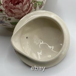 Johnson Bros Brothers Rose Chintz Pink Teapot Vintage Made in England