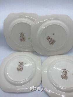 Johnson Bros Castle On The Lake Bone China circa 1950s Luncheon Set 15 Pieces