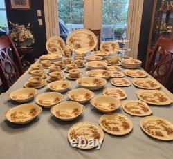 Johnson Bros Castle On The Lake Dinnerware Set Collection! 78 Pieces England