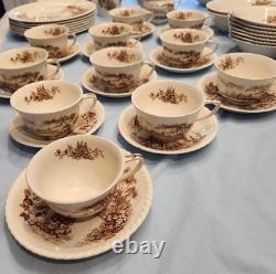 Johnson Bros Castle On The Lake Dinnerware Set Collection! 78 Pieces England