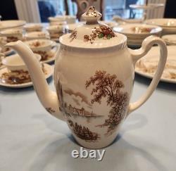 Johnson Bros Castle On The Lake Dinnerware Set Collection! 78 Pieces England