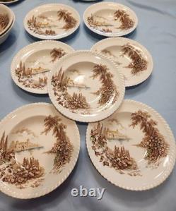 Johnson Bros Castle On The Lake Dinnerware Set Collection! 78 Pieces England