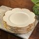 Johnson Bros Chantilly Gold 10 Dinner Plate Gold Trim China England Set Of 9