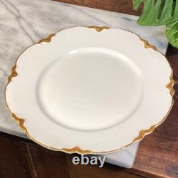 Johnson Bros Chantilly Gold 10 Dinner Plate Gold Trim China England Set of 9