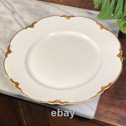 Johnson Bros Chantilly Gold 10 Dinner Plate Gold Trim China England Set of 9