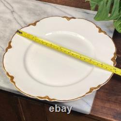 Johnson Bros Chantilly Gold 10 Dinner Plate Gold Trim China England Set of 9