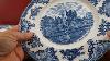 Johnson Bros China Blue And White Blarney Castle Dinner Plate