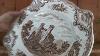 Johnson Bros China Brown And White Stafford Castle Platter