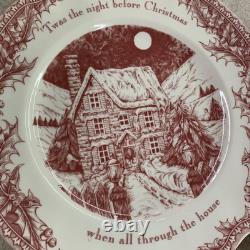 Johnson Bros China Christmas'Twas The Night England 1883 2-5pc Place Settings