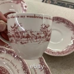 Johnson Bros China Christmas'Twas The Night England 1883 2-5pc Place Settings