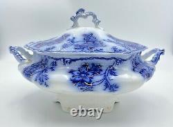 Johnson Bros. Claremont Flow Blue Soup Tureen Exc. Cond