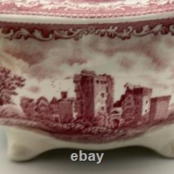 Johnson Bros Classic Old Britain Castles Pattern Pink Soup Tureen-no Ladle