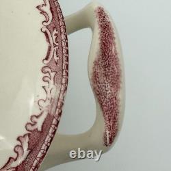 Johnson Bros Classic Old Britain Castles Pattern Pink Soup Tureen-no Ladle