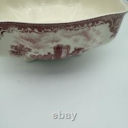 Johnson Bros Classic Old Britain Castles Pattern Pink Soup Tureen-no Ladle